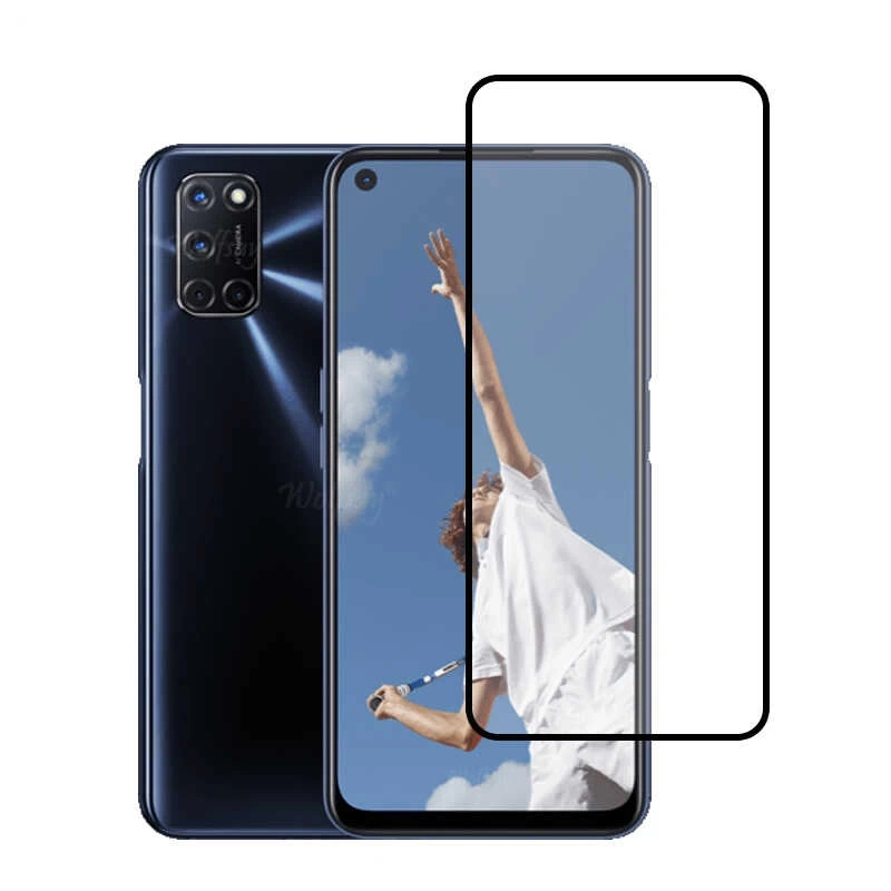 Oppo A52 Zore Kenarları Kırılmaya Dayanıklı Cam Ekran Koruyucu