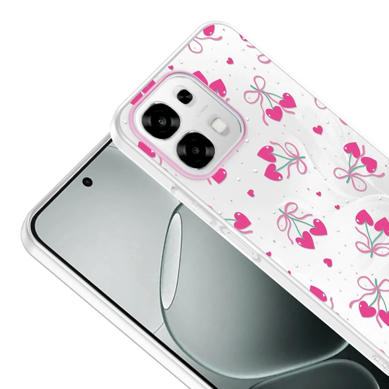 Oppo A6 Pro Kılıf Kamera Korumalı Desenli Zore Klip Kapak
