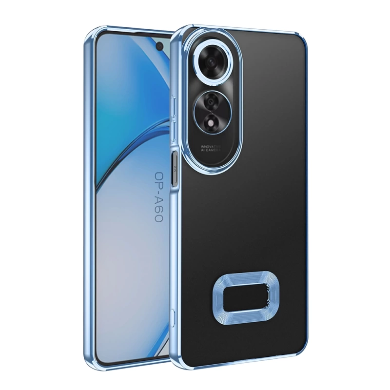 Oppo A60 Kılıf Kamera Korumalı Logo Gösteren Zore Omega Kapak
