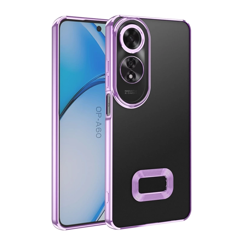 Oppo A60 Kılıf Kamera Korumalı Logo Gösteren Zore Omega Kapak