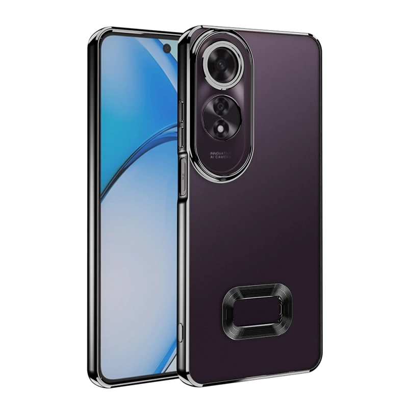 Oppo A60 Kılıf Kamera Korumalı Logo Gösteren Zore Omega Kapak