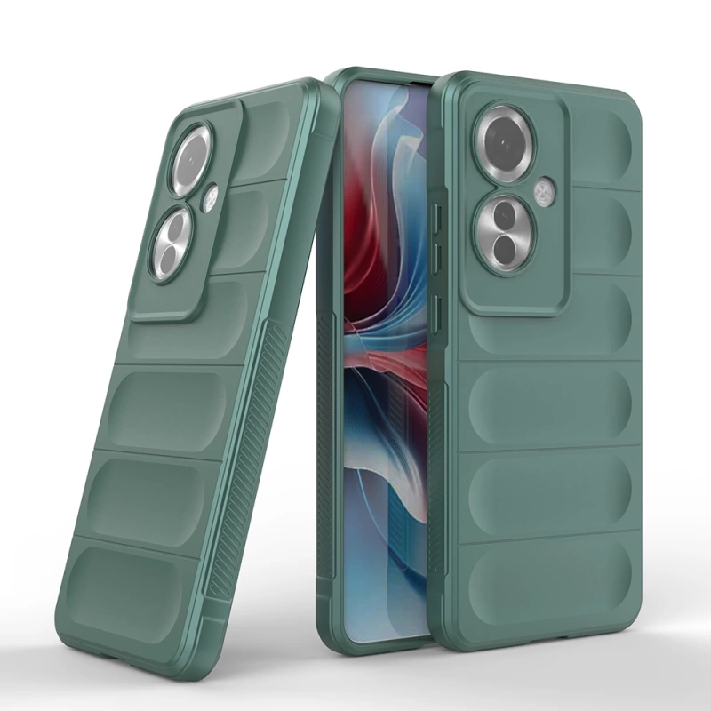 Oppo Reno 11F 5G Kılıf Esnek TPU Oyuklu Arka Yüzey Tasarımlı Zore Etnik Silikon Kapak