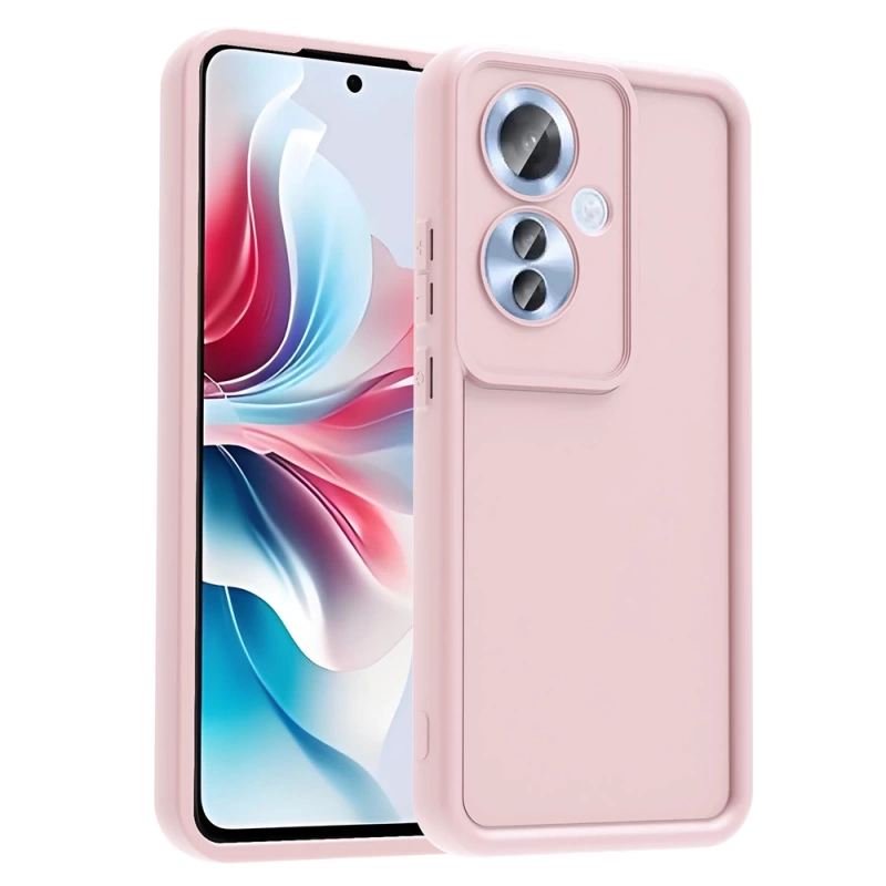 Oppo Reno 11F Kılıf Kamera Korumalı Zore Ananas Kapak