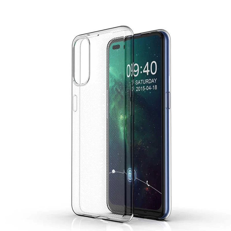 Oppo Reno 4 Kılıf Zore Süper Silikon Kapak