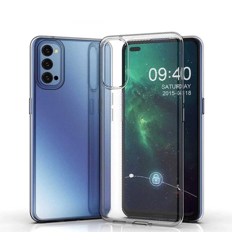 Oppo Reno 4 Kılıf Zore Süper Silikon Kapak