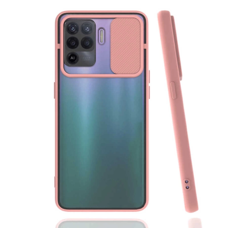 Oppo Reno 5 Lite Kılıf Zore Lensi Kapak