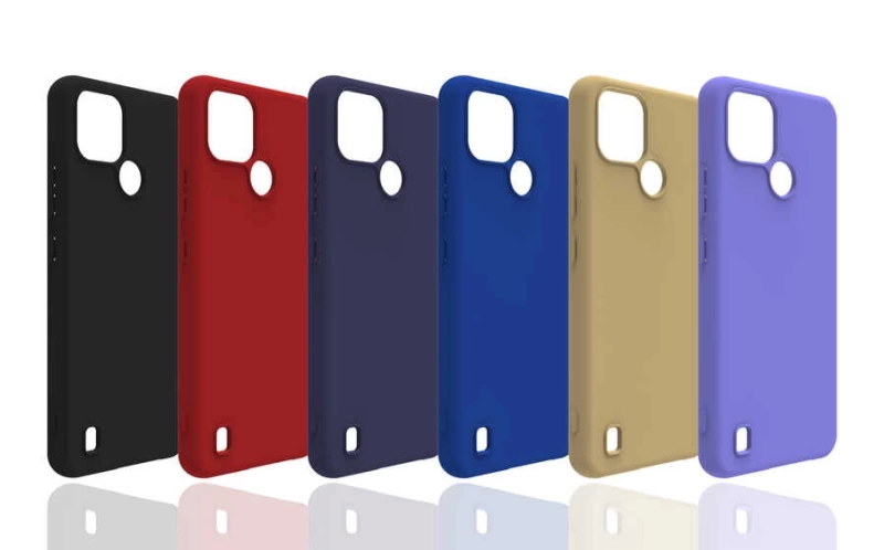 Realme C21 Kılıf Zore Biye Silikon