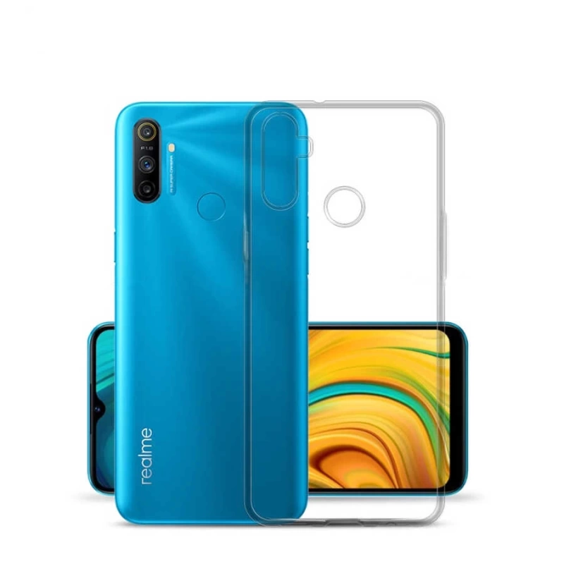 Realme C3 Kılıf Zore Süper Silikon Kapak