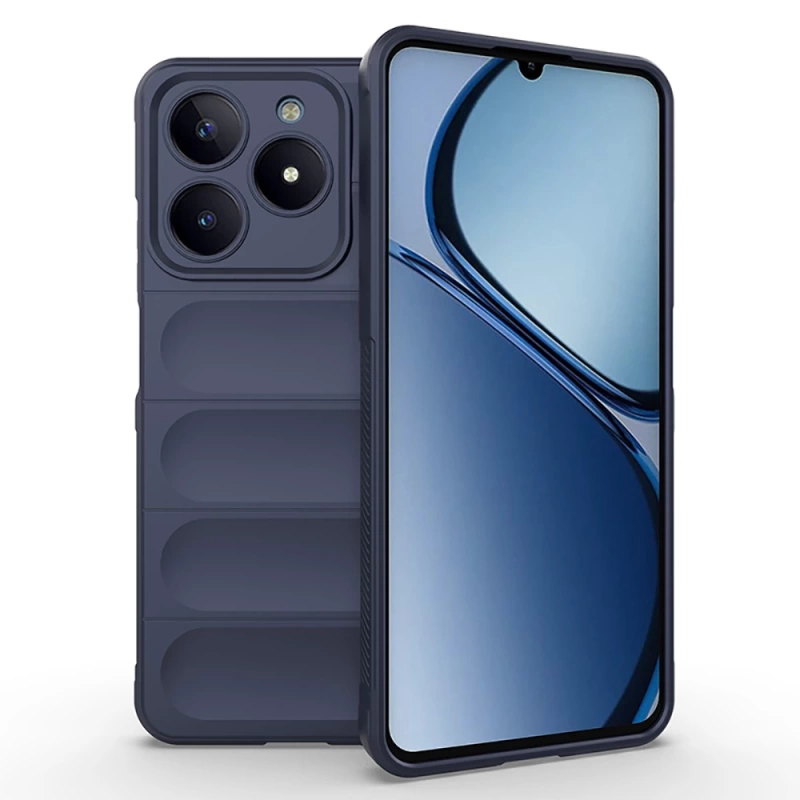 Realme C61 Kılıf Esnek TPU Oyuklu Arka Yüzey Tasarımlı Zore Etnik Silikon Kapak