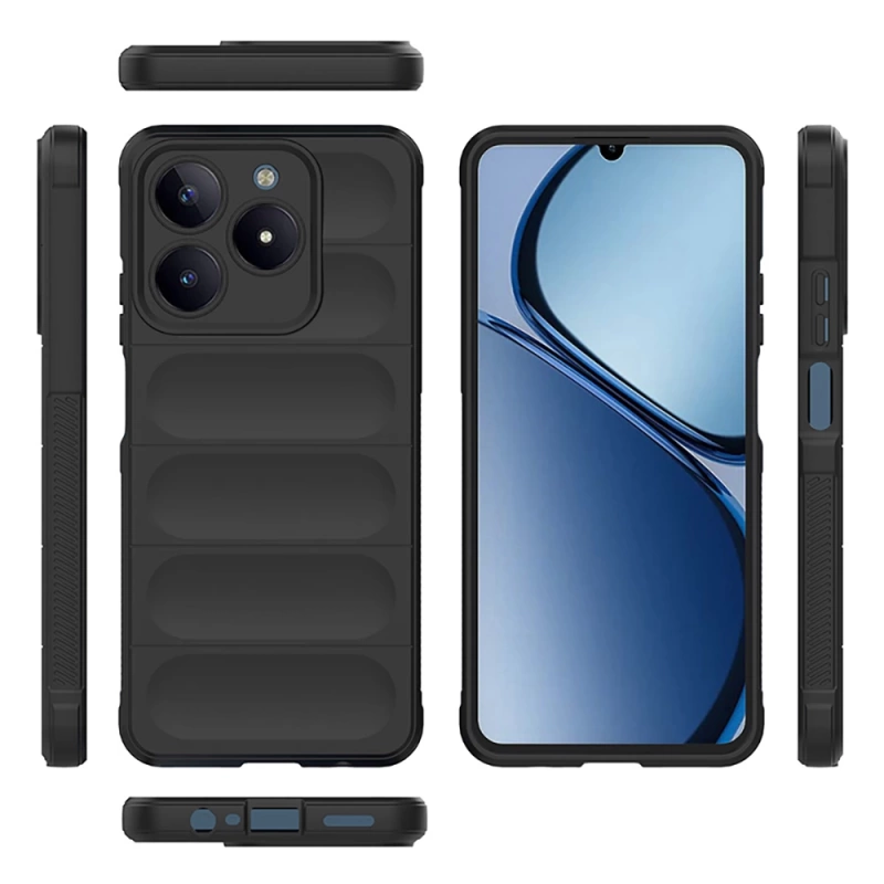 Realme C61 Kılıf Esnek TPU Oyuklu Arka Yüzey Tasarımlı Zore Etnik Silikon Kapak