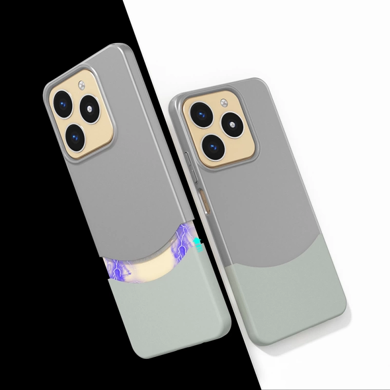 Realme C61 Kılıf Mıknatıslı Zore Duble Kapak
