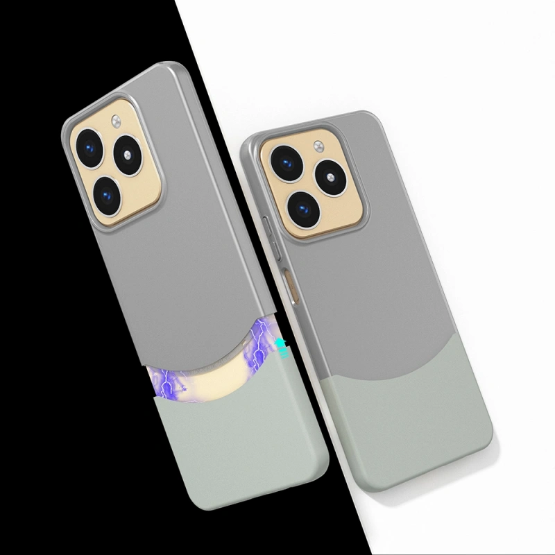 Realme C61 Kılıf Mıknatıslı Zore Duble Kapak