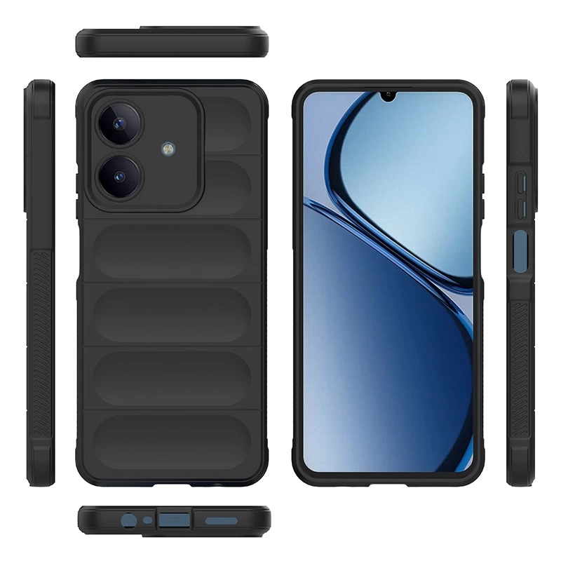 Realme C63 Kılıf Esnek TPU Oyuklu Arka Yüzey Tasarımlı Zore Etnik Silikon Kapak