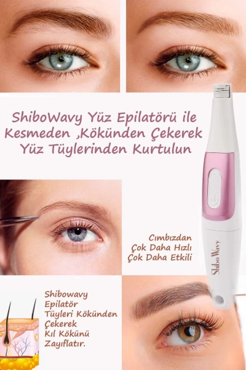 Shibo Wavy Profesyonel Yüz Epilatörü ve Yüz Temizleme Fırçası