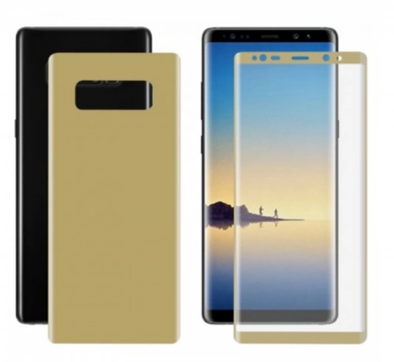 Sm Galaxy Note 8 Ön Arka 3d Darbe Emici Pet Renkli Full Koruyucu