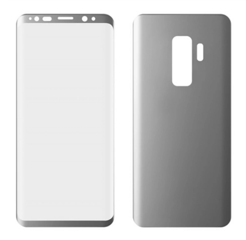 Sm Galaxy S9+ Plus Ön Arka 3d Darbe Emici Pet Renkli Full Koruyucu