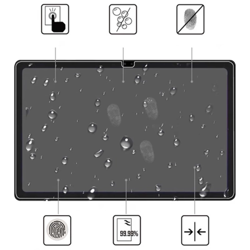 SM Galaxy Tab A7 10.4 (2020) T500-T505 Tempered Cam Ekran Koruyucu