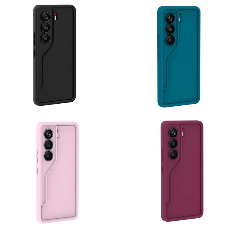 Tecno Camon 40 Pro Kılıf Kamera Korumalı Zore Ananas Kapak