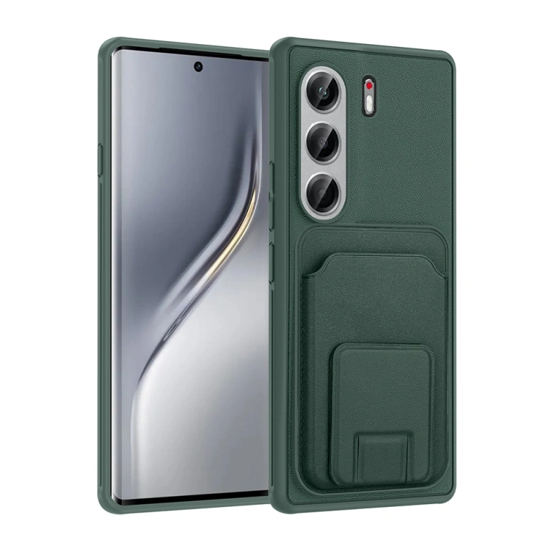 Tecno Camon 40 Pro Kılıf Kartlıklı TPU Zore Bikart Kapak