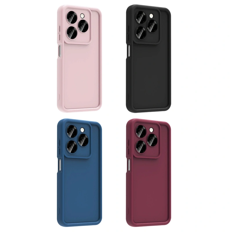Tecno Spark 20 Kılıf Kamera Korumalı Zore Ananas Kapak