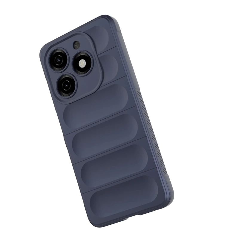 Tecno Spark 20C Kılıf Esnek TPU Oyuklu Arka Yüzey Tasarımlı Zore Etnik Silikon Kapak