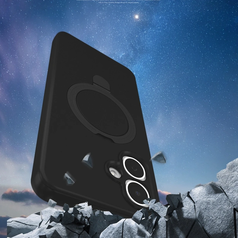 Tecno Spark Go 2 Kılıf M-safe Şarj Özellikli Standlı Zore Samara Kapak