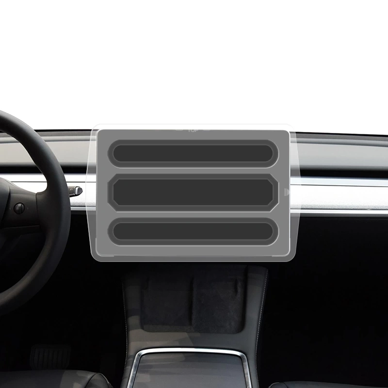 Tesla Model Y CaseWorld Araç Multimedya Uygulama Aparatlı Ekran Koruyucu