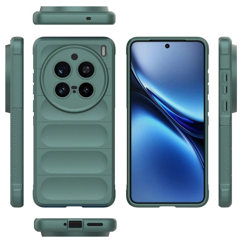 Vivo X200 Pro 5G Kılıf Esnek TPU Oyuklu Arka Yüzey Tasarımlı Zore Etnik Silikon Kapak