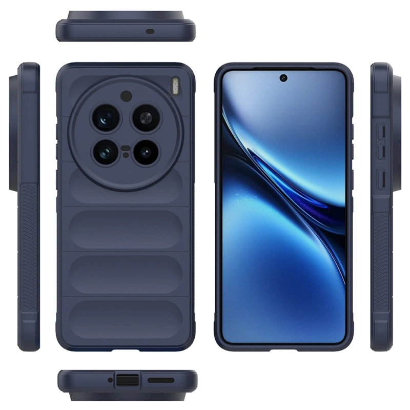 Vivo X200 Pro 5G Kılıf Esnek TPU Oyuklu Arka Yüzey Tasarımlı Zore Etnik Silikon Kapak