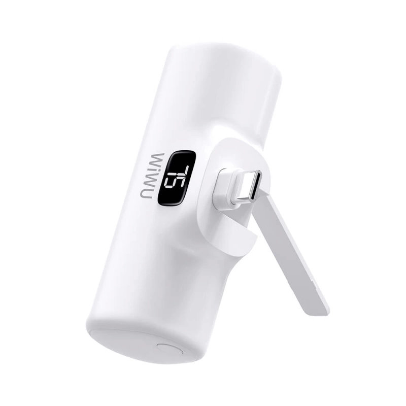 Wiwu Wi-P017 Capsule Serisi 2in1 Mini Taşınabilir Standlı Type-C Powerbank 5000mAh