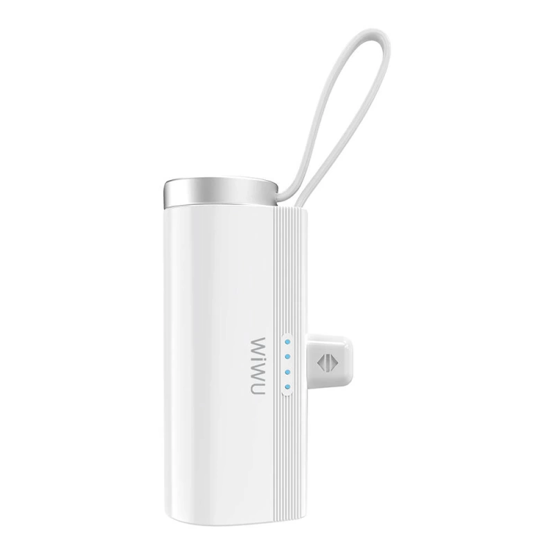 Wiwu Wi-W026 Capsule Serisi 2in1 Mini Taşınabilir Standlı Askılı Type-C PD Powerbank 5000mAh