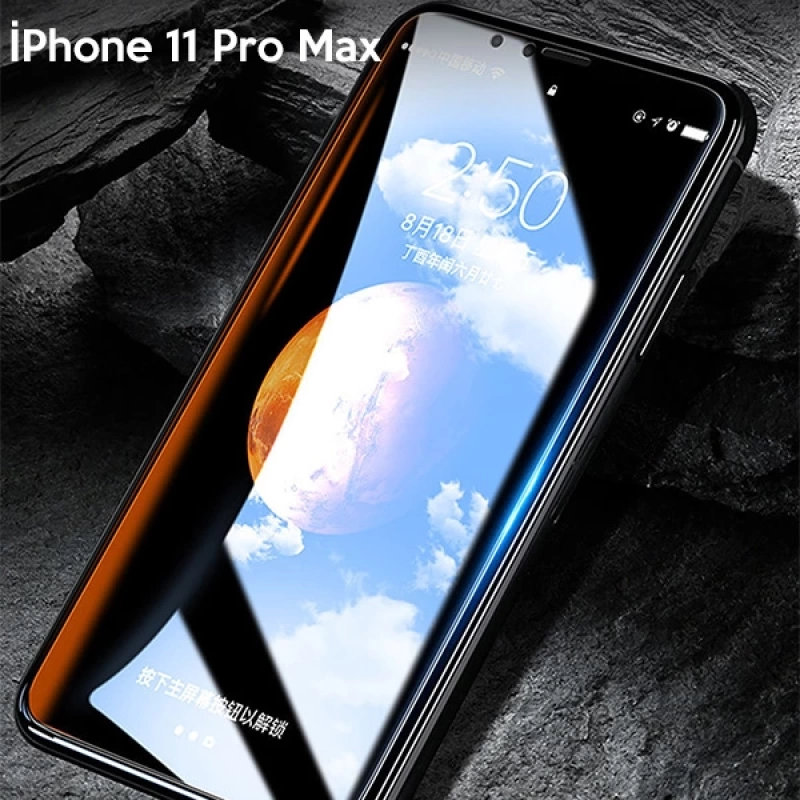 WK İPhone 11 Pro Max 6.7  Kingkong Curved Tempered Cam Ekran Koruyucu