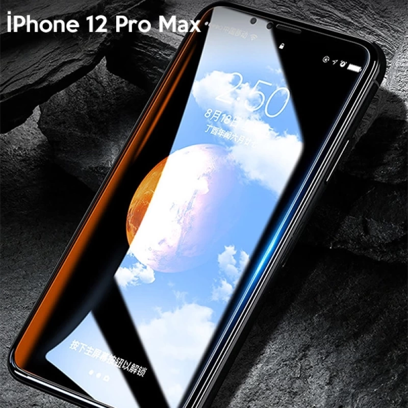 WK İPhone 12 Pro Max 6.7 Kingkong Curved Tempered Cam Ekran Koruyucu