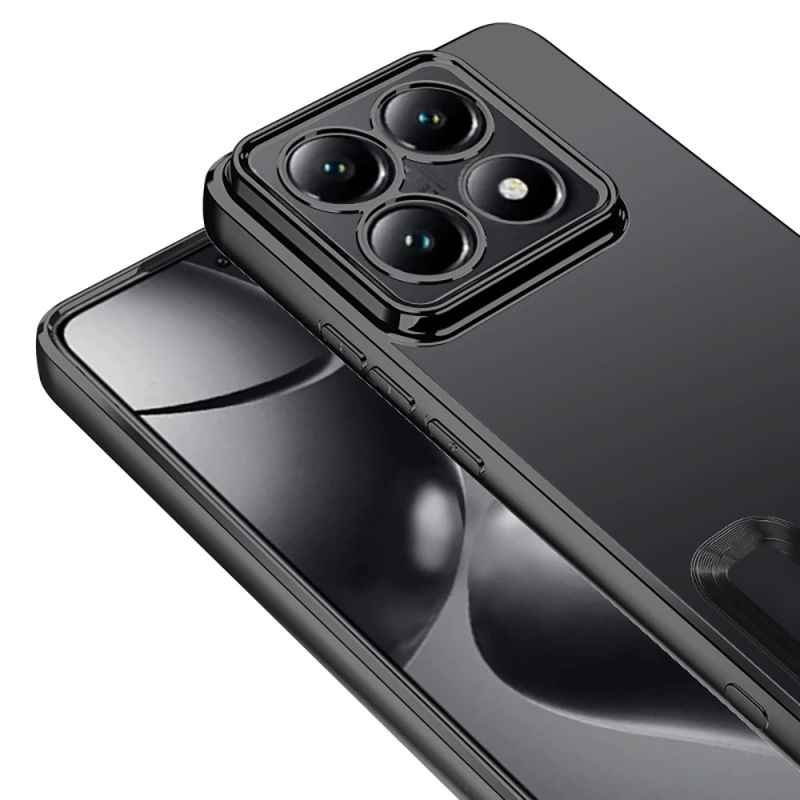 Xiaomi 14T Pro Kılıf Kamera Korumalı Logo Gösteren Zore Omega Kapak