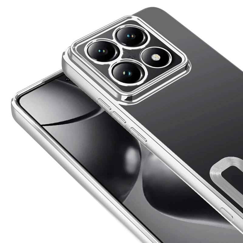 Xiaomi 14T Pro Kılıf Kamera Korumalı Logo Gösteren Zore Omega Kapak