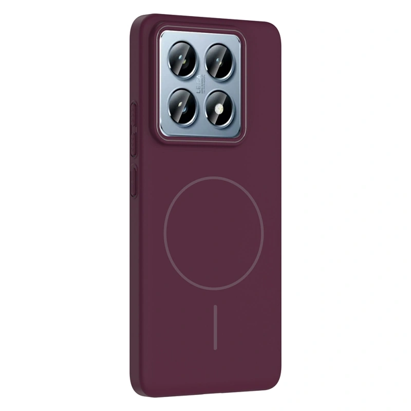 Xiaomi 14T Pro Kılıf M-safe Şarj Özellikli Zore Ruby Sert Kapak