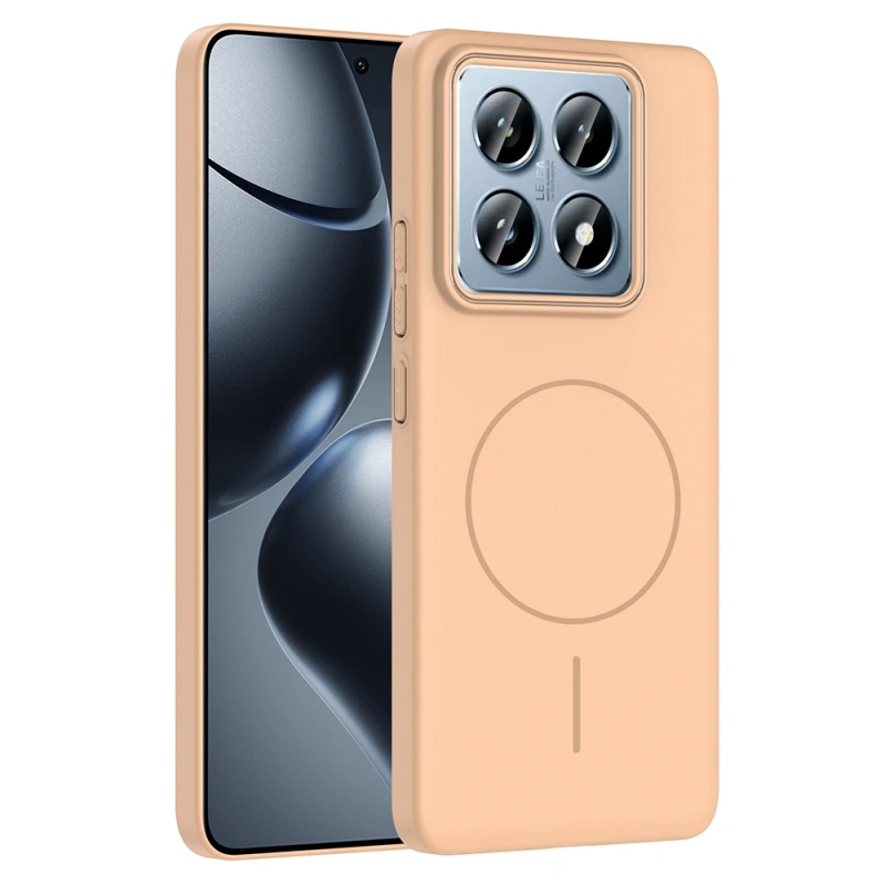 Xiaomi 14T Pro Kılıf M-safe Şarj Özellikli Zore Ruby Sert Kapak
