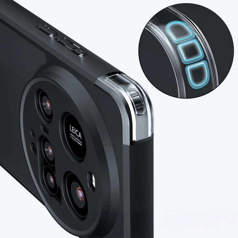 Xiaomi 15 Ultra Kılıf Kamera Korumalı Şeffaf Arka Yüzey Zore New Roll Kapak