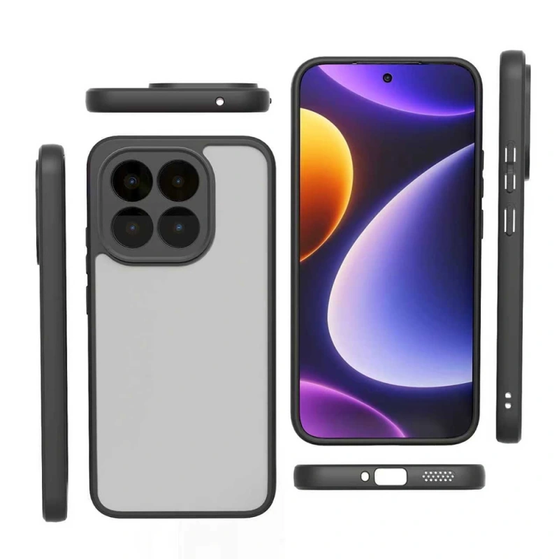 Xiaomi 15T Kılıf Kamera Korumalı Şeffaf Arka Yüzey Zore New Roll Kapak