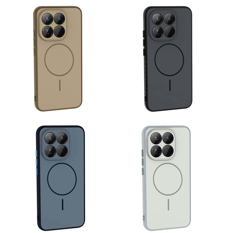 Xiaomi 15T Kılıf M-safe Şarj Özellikli Zore Tea Kapak