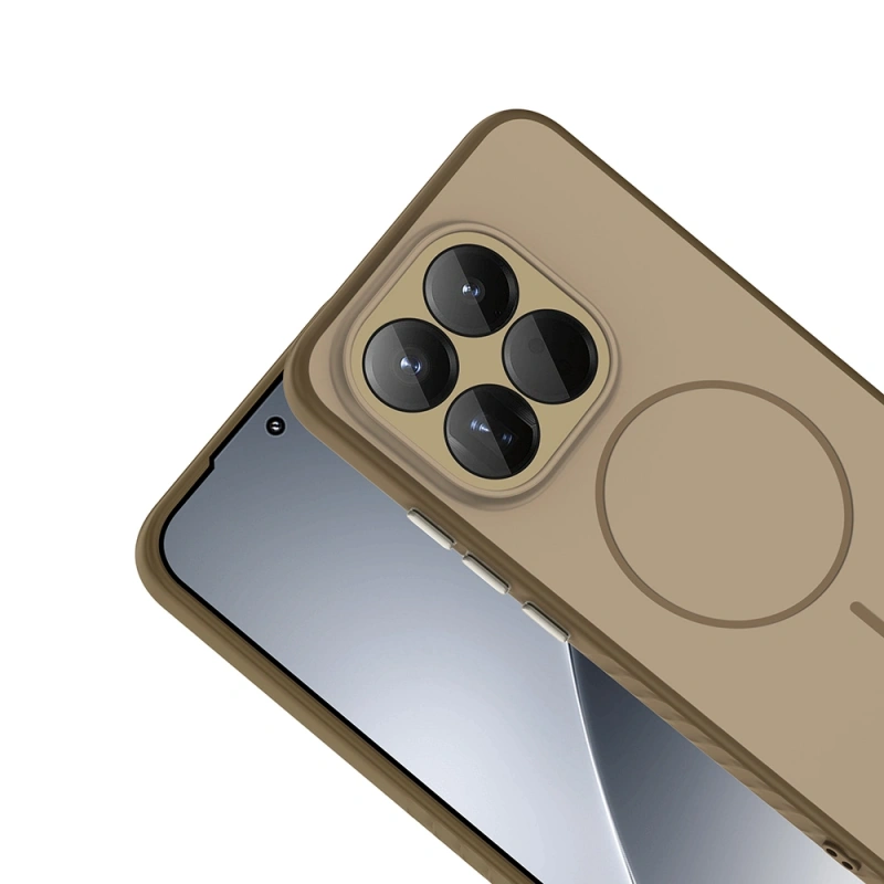 Xiaomi 15T Kılıf M-safe Şarj Özellikli Zore Tea Kapak