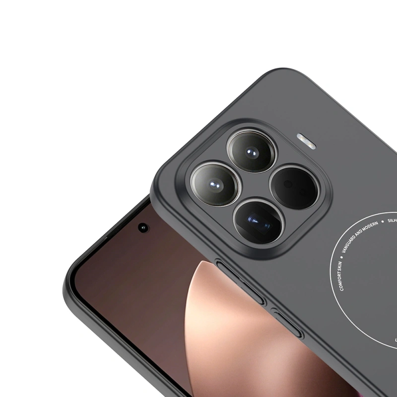 Xiaomi 15T Pro Kılıf M-Safe Şarj Özellikli Kamera Korumalı Zore Elio Sert PC Kapak