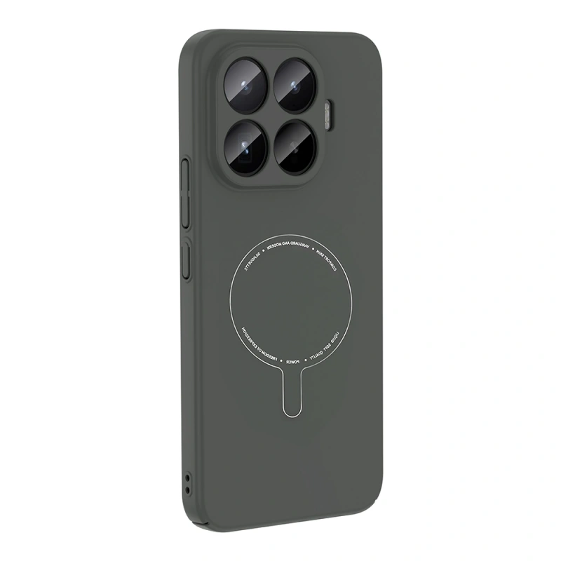 Xiaomi 17T Pro Kılıf M-Safe Şarj Özellikli Kamera Korumalı Zore Elio Sert PC Kapak