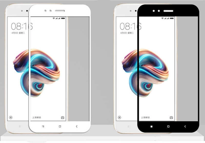 Xiaomi Mi 5x Zore Kenarları Kırılmaya Dayanıklı Cam Ekran Koruyucu