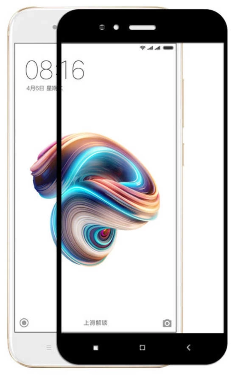 Xiaomi Mi 5x Zore Kenarları Kırılmaya Dayanıklı Cam Ekran Koruyucu