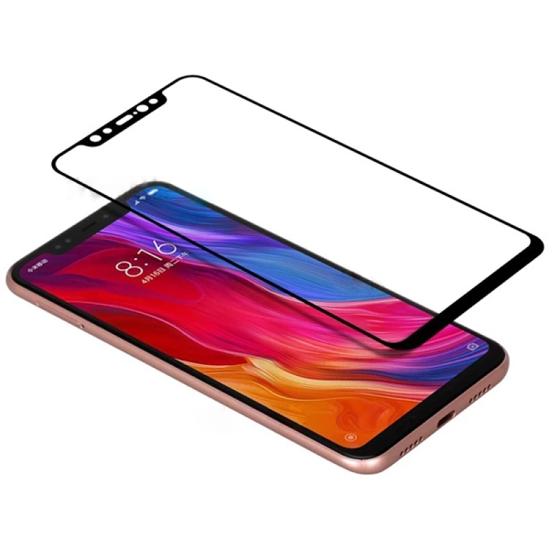 Xiaomi Mi 8 5D Kavisli Full Kaplama Kırılmaz Cam Ekran Koruyucu