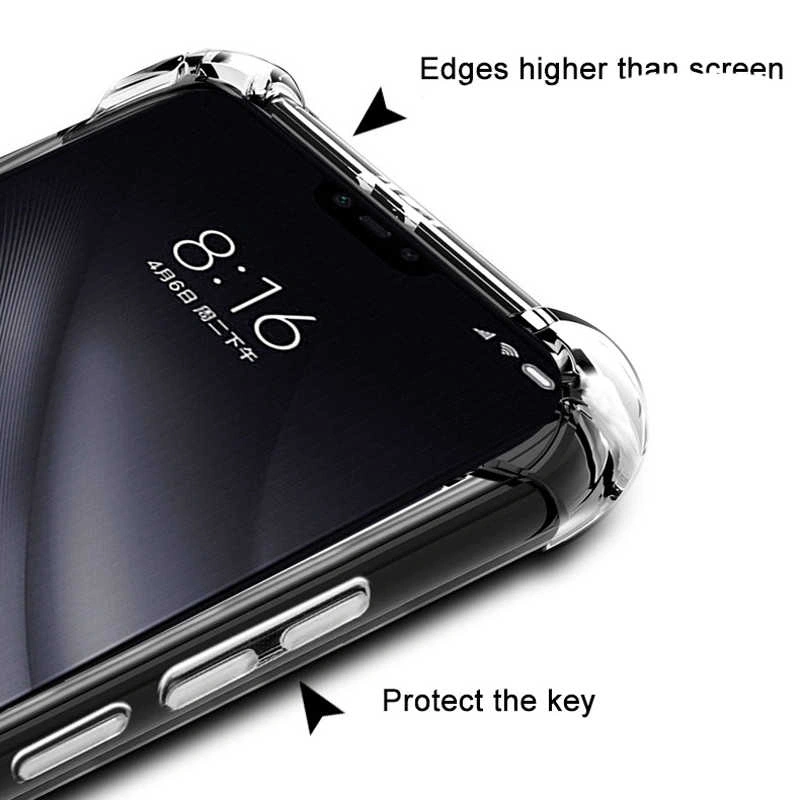 Xiaomi Mi 8 Lite Kılıf Zore Nitro Anti Shock Silikon