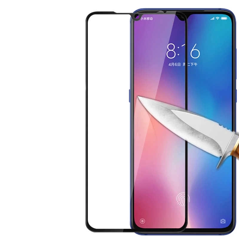 Xiaomi Mi 9 Lite Zore Kenarları Kırılmaya Dayanıklı Cam Ekran Koruyucu