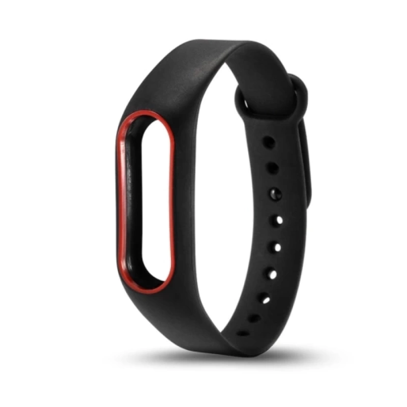 Xiaomi Mi Band 2 Akılı Bileklik Kordonu Kırmızı Çerçeveli