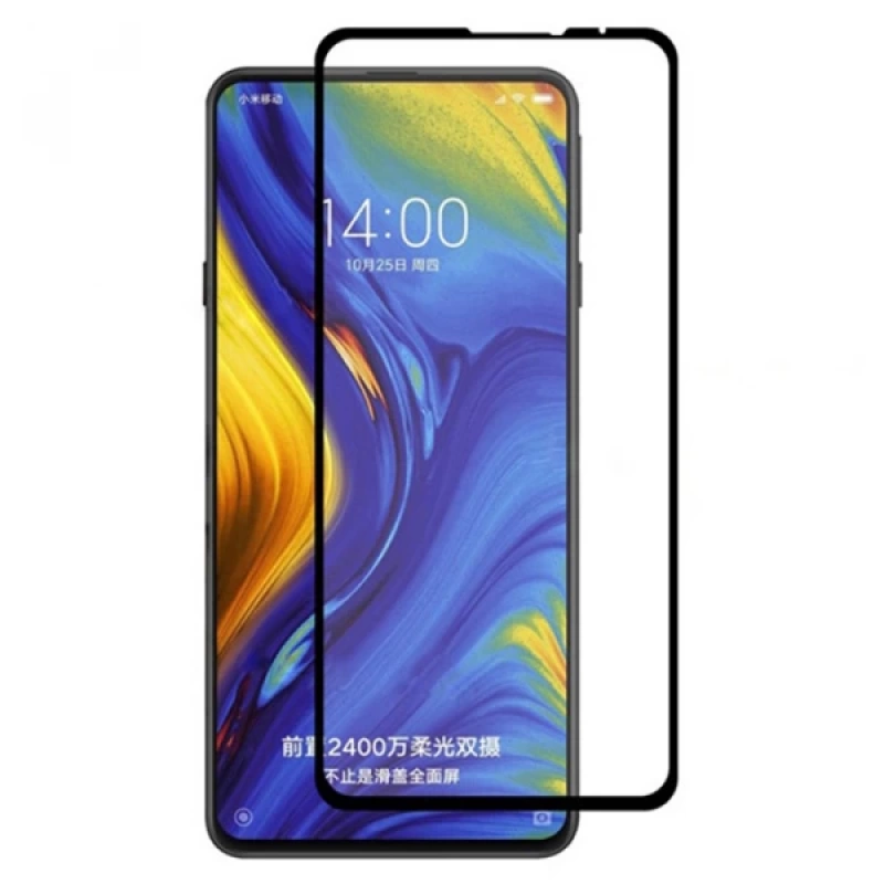 Xiaomi Mi Mix 3 Full Glue Full Kaplama Tempered Cam Ekran Koruyucu